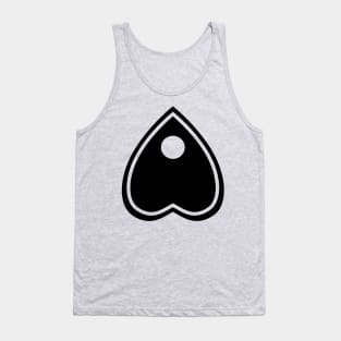 Allover Planchette Pattern - Black on Gray Tank Top